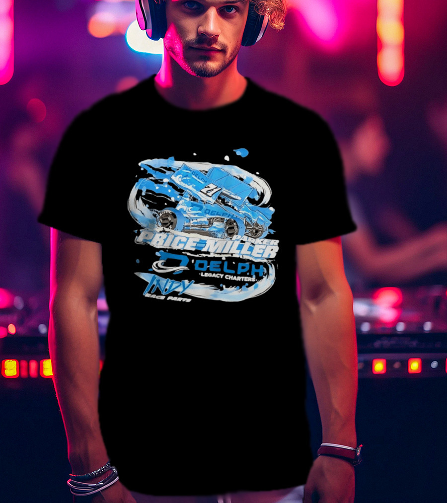 Parker Price Miller Delph Legacy Charters 21 Indy Race Parts Sprint Car T-Shirt
