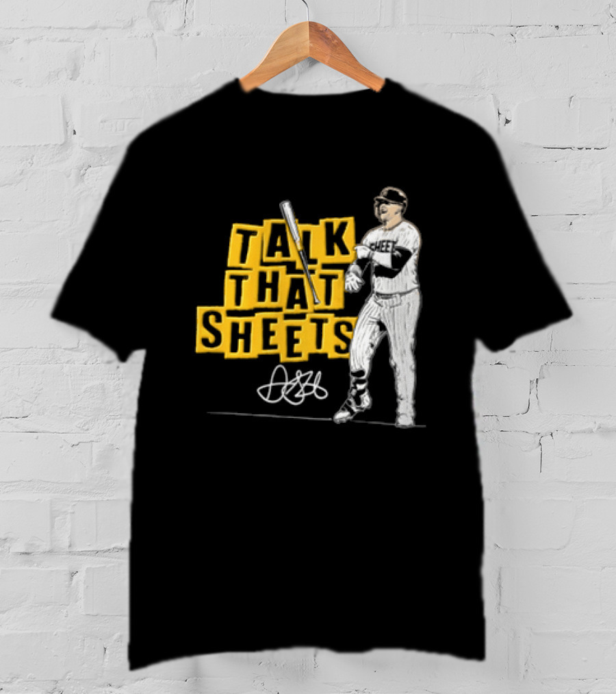 San Diego Padres Fernando Tatis Jr Talk That Sheets Baseball Player Batting Pose 23 T-Shirt