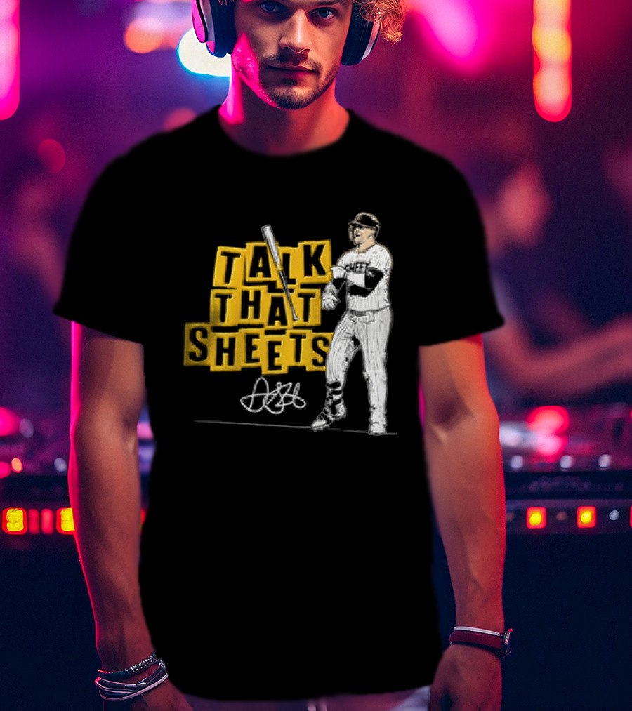 San Diego Padres Fernando Tatis Jr Talk That Sheets Baseball Player Batting Pose 23 T-Shirt