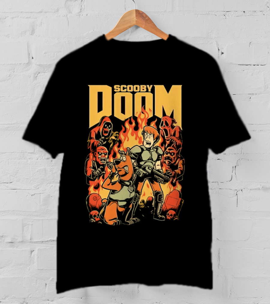Scooby Doom Shaggy And Scooby Doo Fiery Adventure T-Shirt