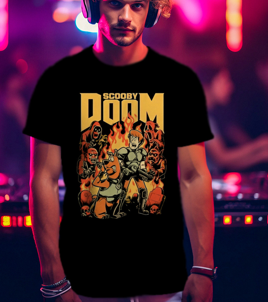 Scooby Doom Shaggy And Scooby Doo Fiery Adventure T-Shirt