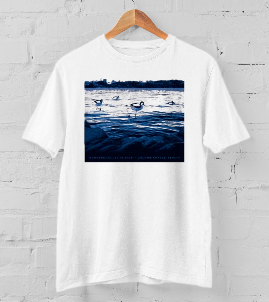 Donnerstag 01.10.2026 Columbiahhalle Berlin Death Cab For Cutie Birds By Water T-Shirt