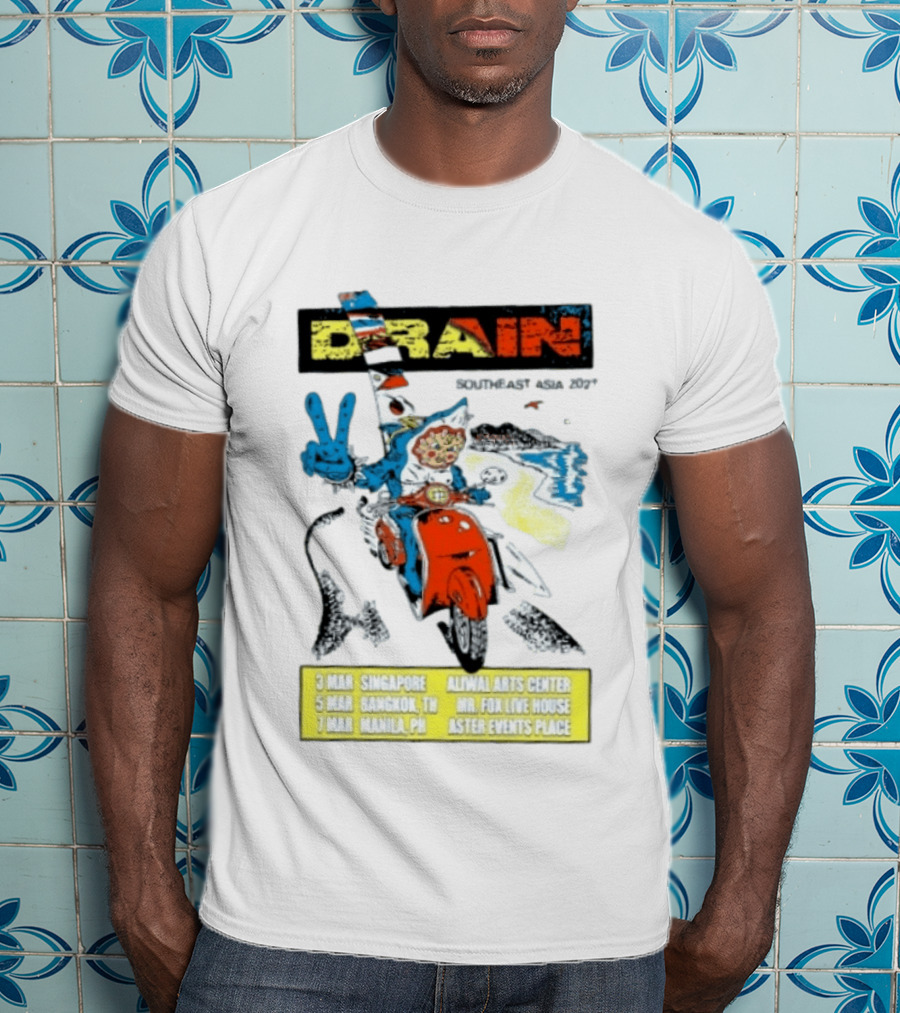 Drain Southeast Asia 2027 Tour Hardcore Singapore Bangkok Manila Dates Venues T-Shirt