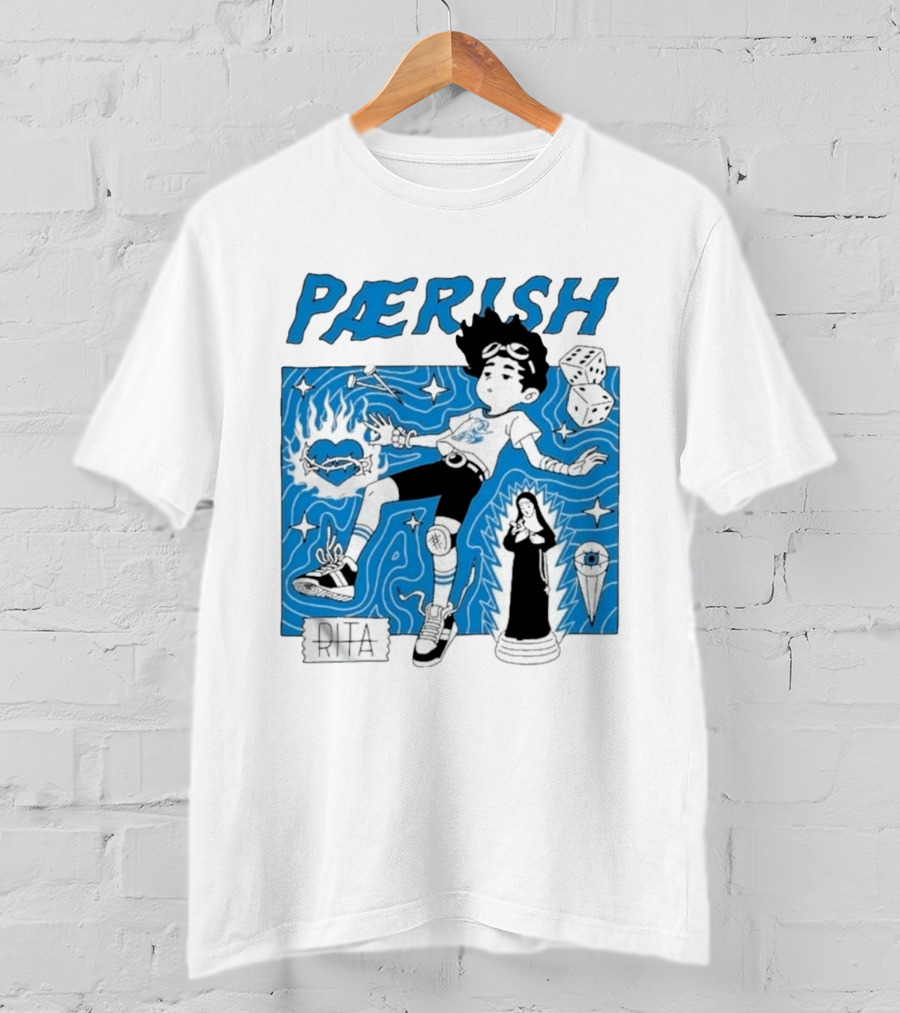 Paerish Escaping The Vapour Clouds Rita Dice Nun Statue T-Shirt