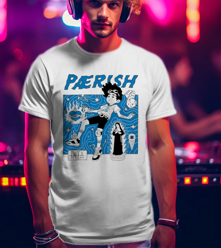 Paerish Escaping The Vapour Clouds Rita Dice Nun Statue T-Shirt