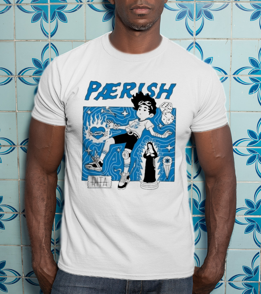Paerish Escaping The Vapour Clouds Rita Dice Nun Statue T-Shirt
