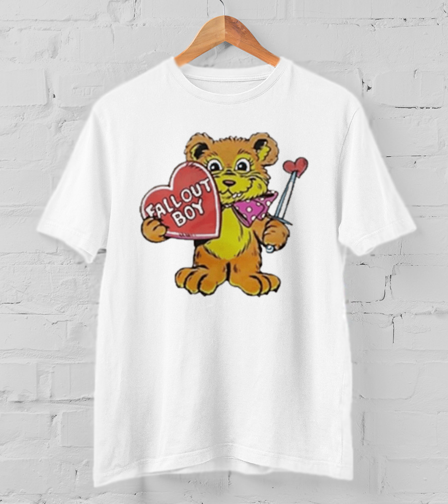 Fallout Boy Every Lover's Got A Little Dagger In Their Hand Bear Holding Heart T-Shirt
