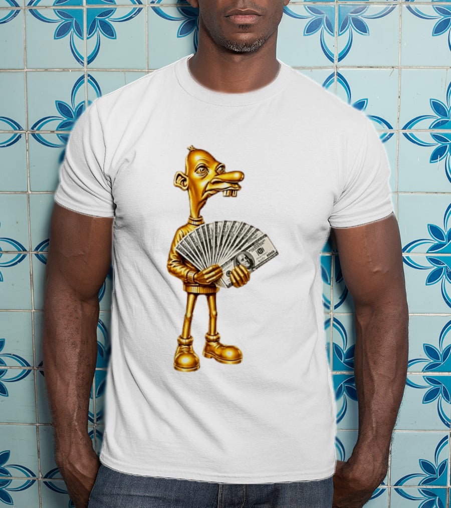 Greg Heffley Gold Money Meme With Cash Stack T-Shirt