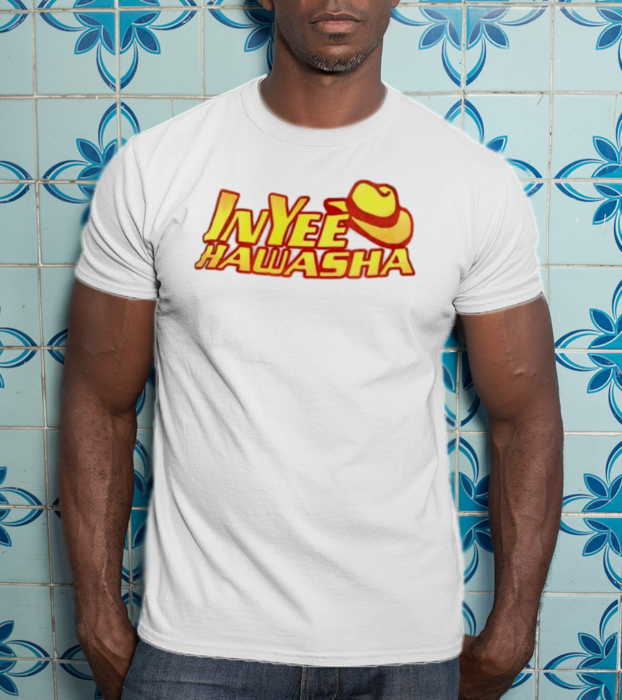 Inyee Hawasha Yellow Red Cowboy Hat T-Shirt