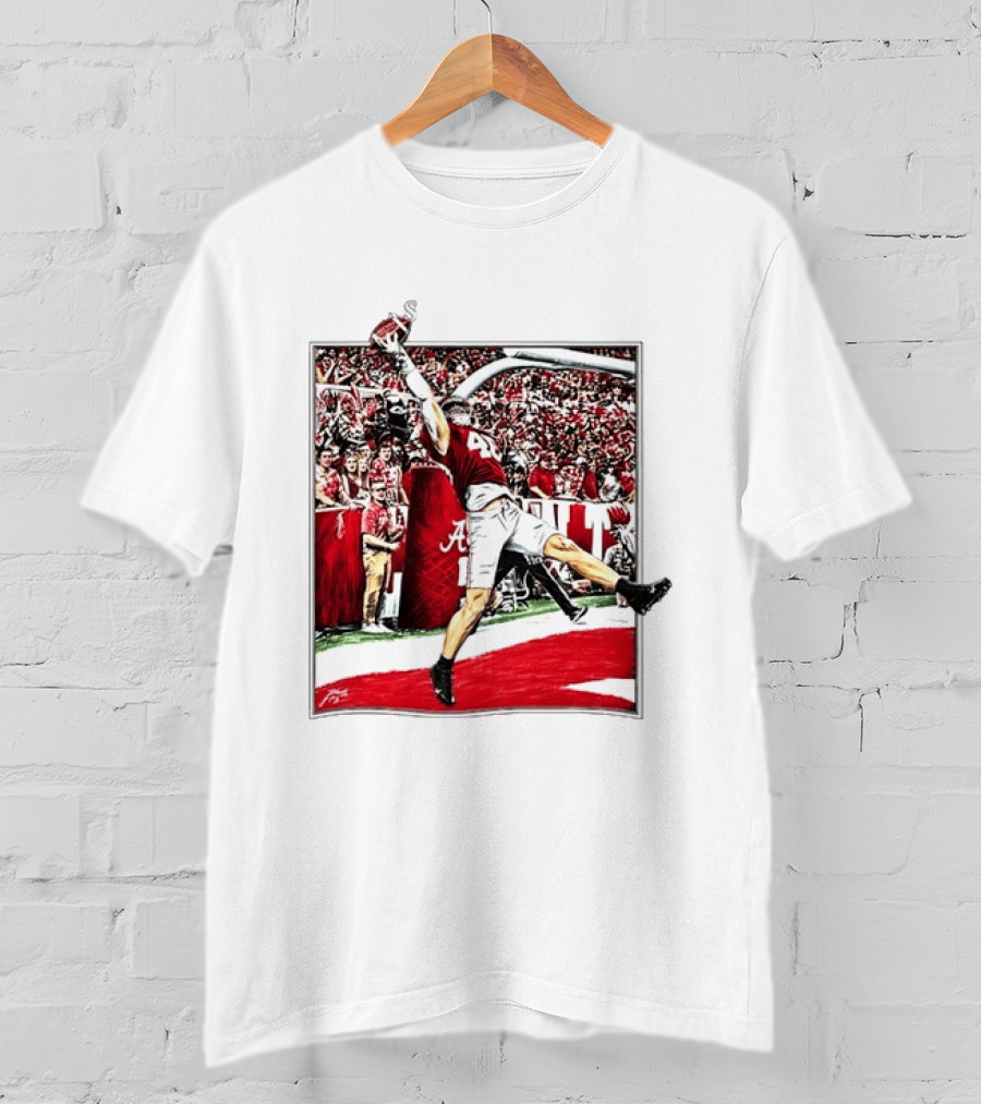 Josh Jacobs Alabama Football Touchdown Celebration T-Shirt