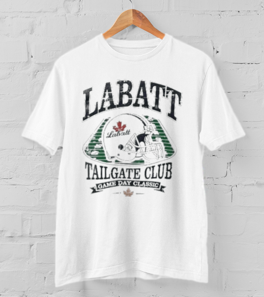 Labatt Tailgate Club Game Day Classic Football Maple Leaf Helmet T-Shirt