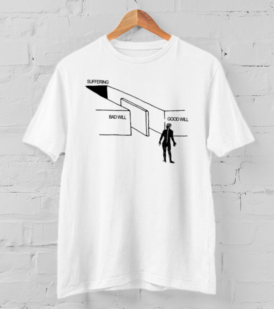 Suffering Between Material Will And Spiritual Will Perception Journey T-Shirt