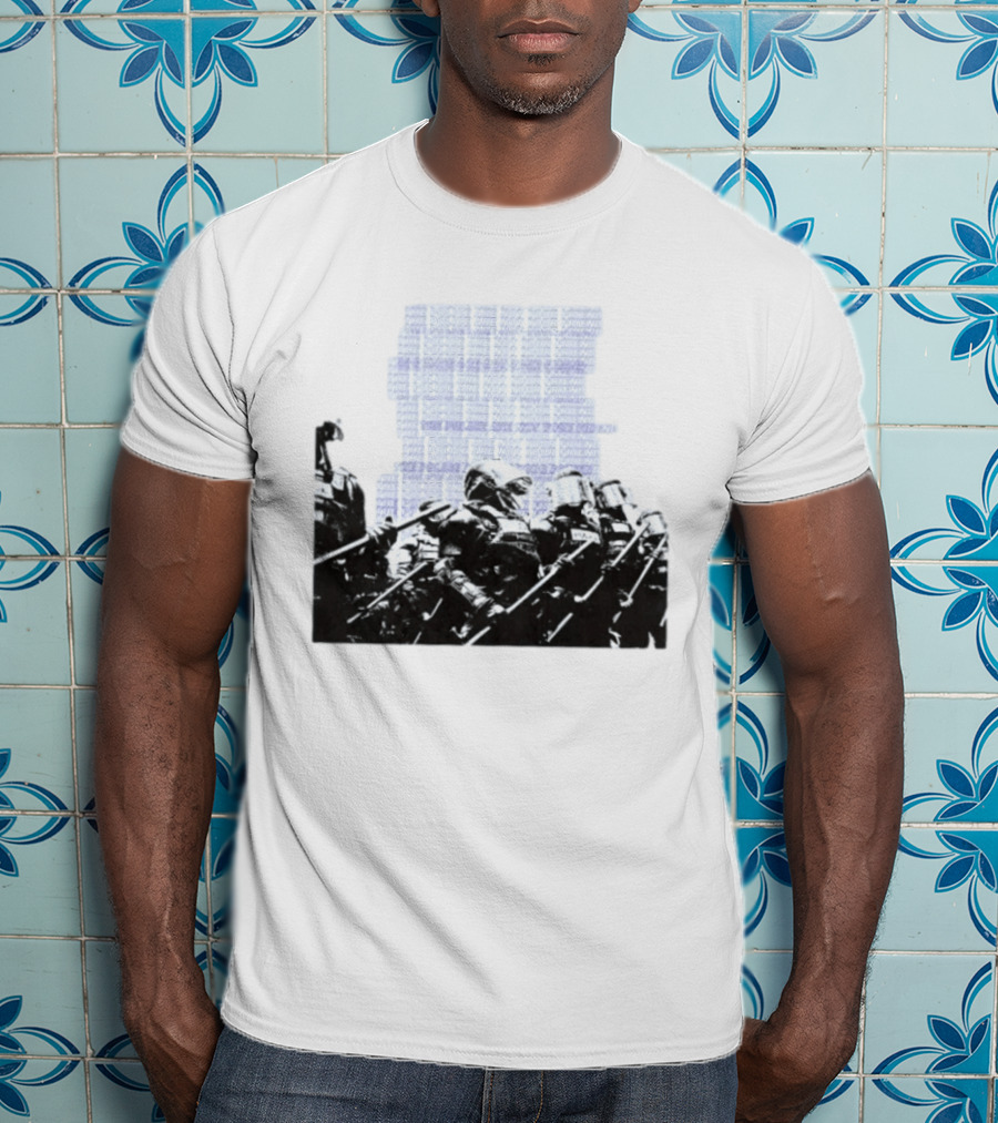 The Police Are Not Your Friend Protest Activism Text Riot Police Formation T-Shirt