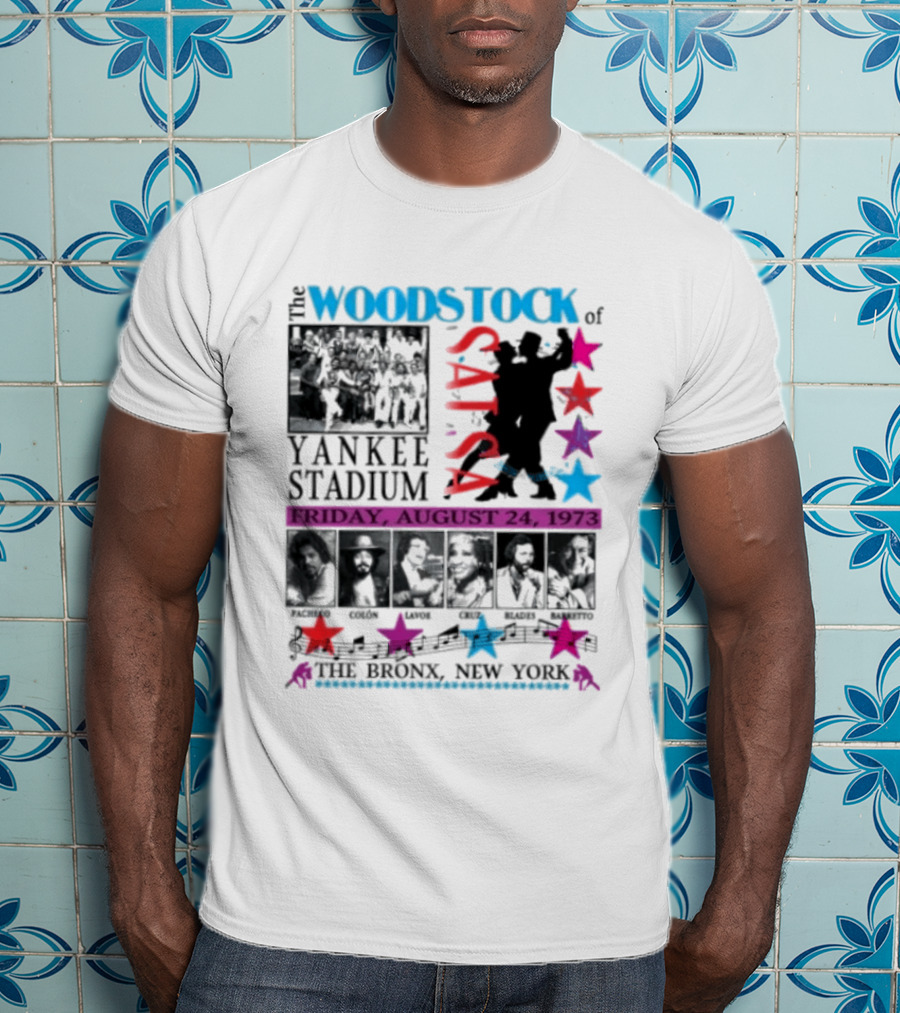 Woodstock Of Salsa Yankee Stadium August 24 1973 Pacheco Colón Lavoe Cruz Blades Barretto Bronx New York T-Shirt