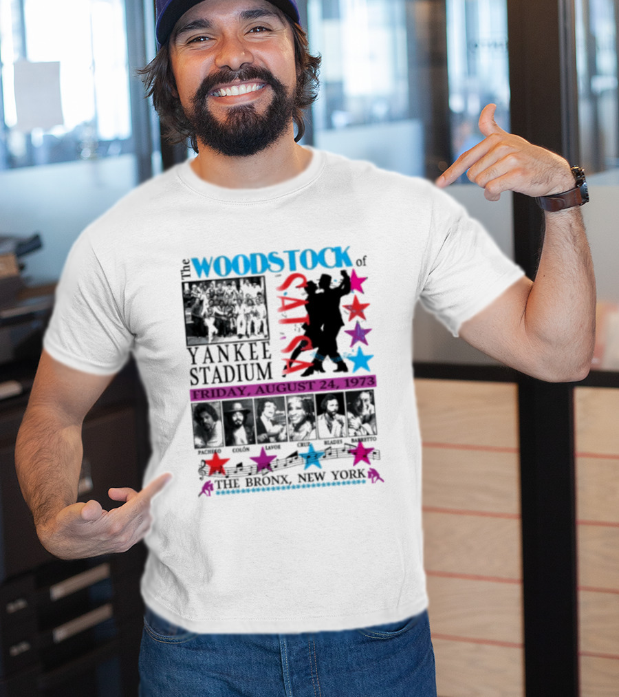 Woodstock Of Salsa Yankee Stadium August 24 1973 Pacheco Colón Lavoe Cruz Blades Barretto Bronx New York T-Shirt