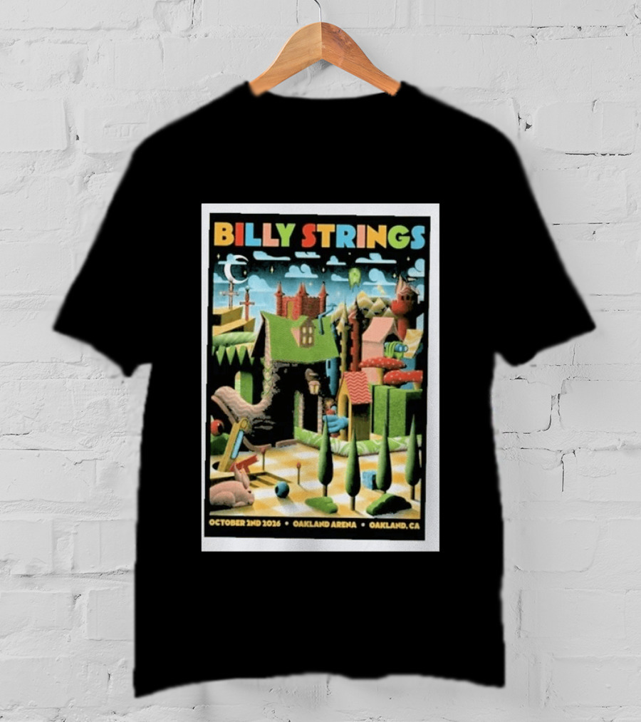 Billy Strings Oakland Arena October 2 2026 Surreal Landscape T-Shirt