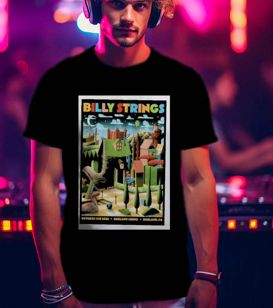 Billy Strings Oakland Arena October 2 2026 Surreal Landscape T-Shirt