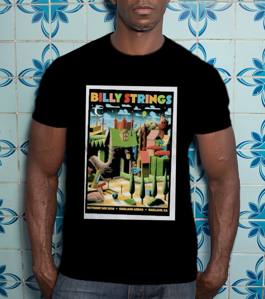 Billy Strings Oakland Arena October 2 2026 Surreal Landscape T-Shirt