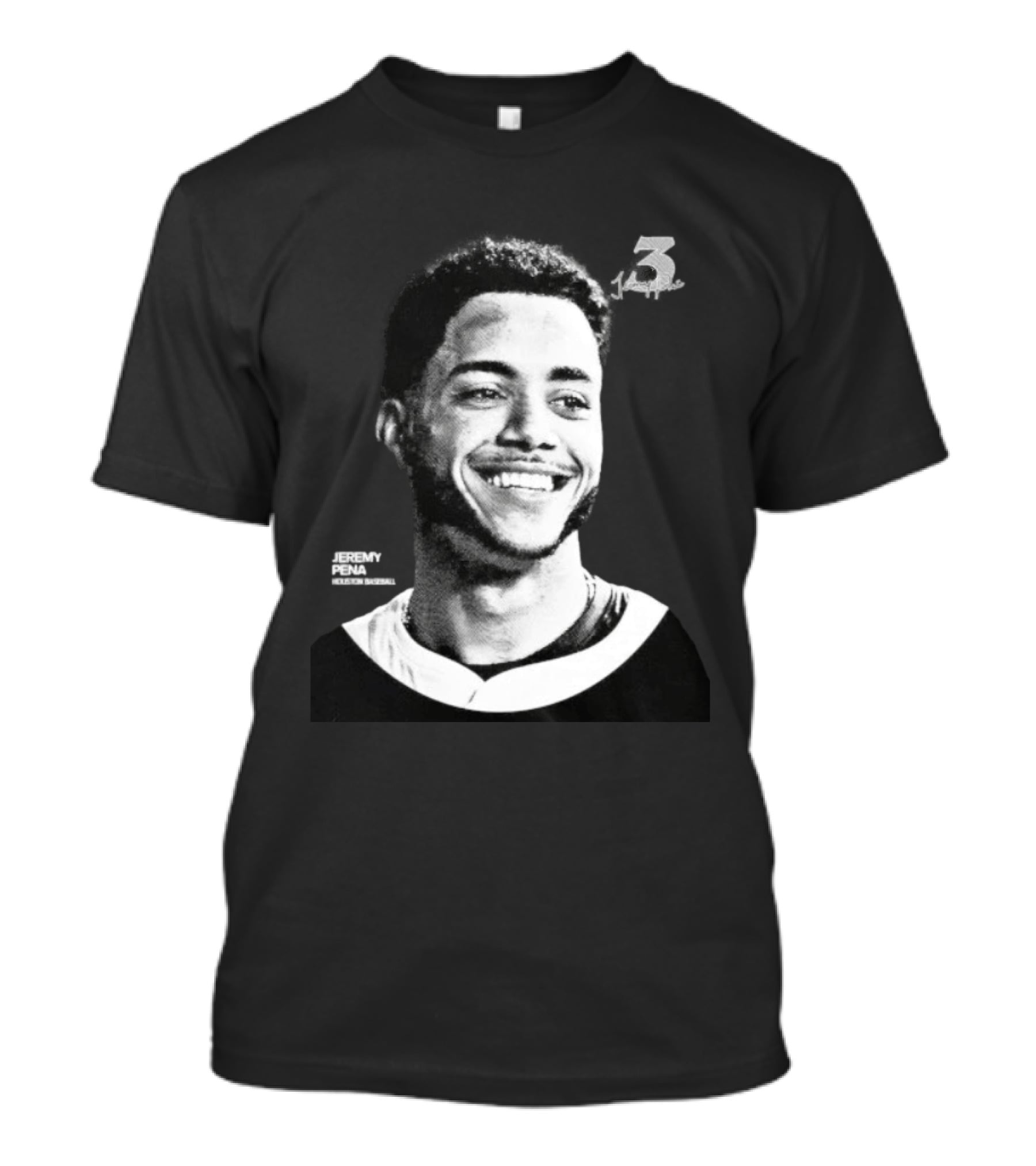 Jeremy Pena Houston Baseball No 3 Halftone T-Shirt