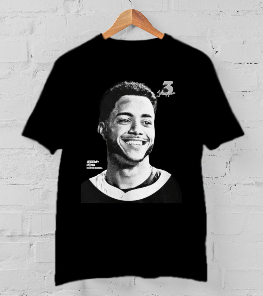 Jeremy Pena Houston Baseball No 3 Halftone T-Shirt