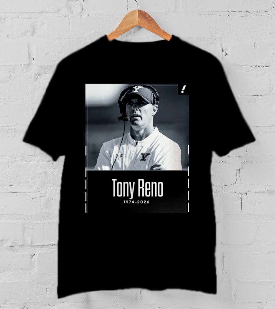 Tony Reno 1974 2026 Yale Coach Memorial T-Shirt
