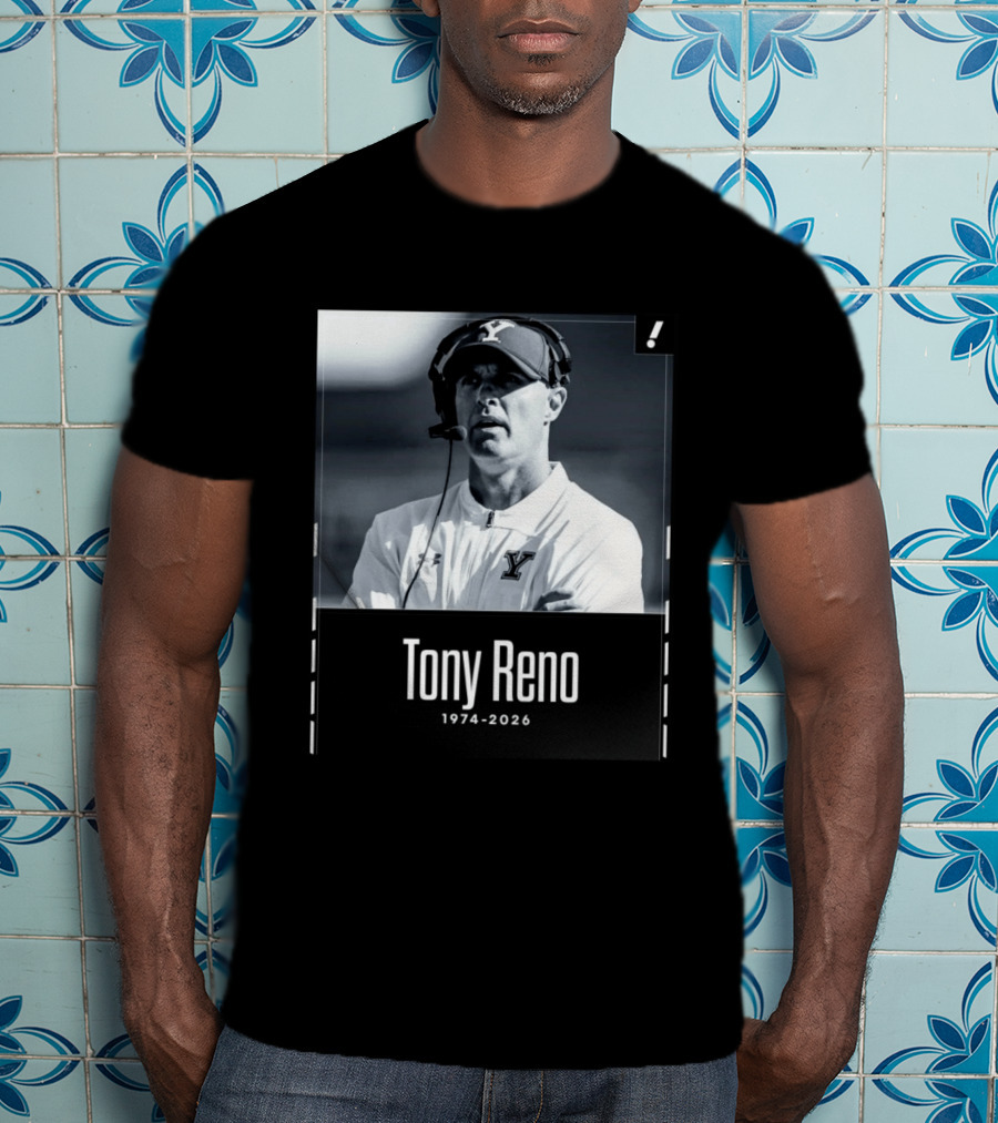 Tony Reno 1974 2026 Yale Coach Memorial T-Shirt