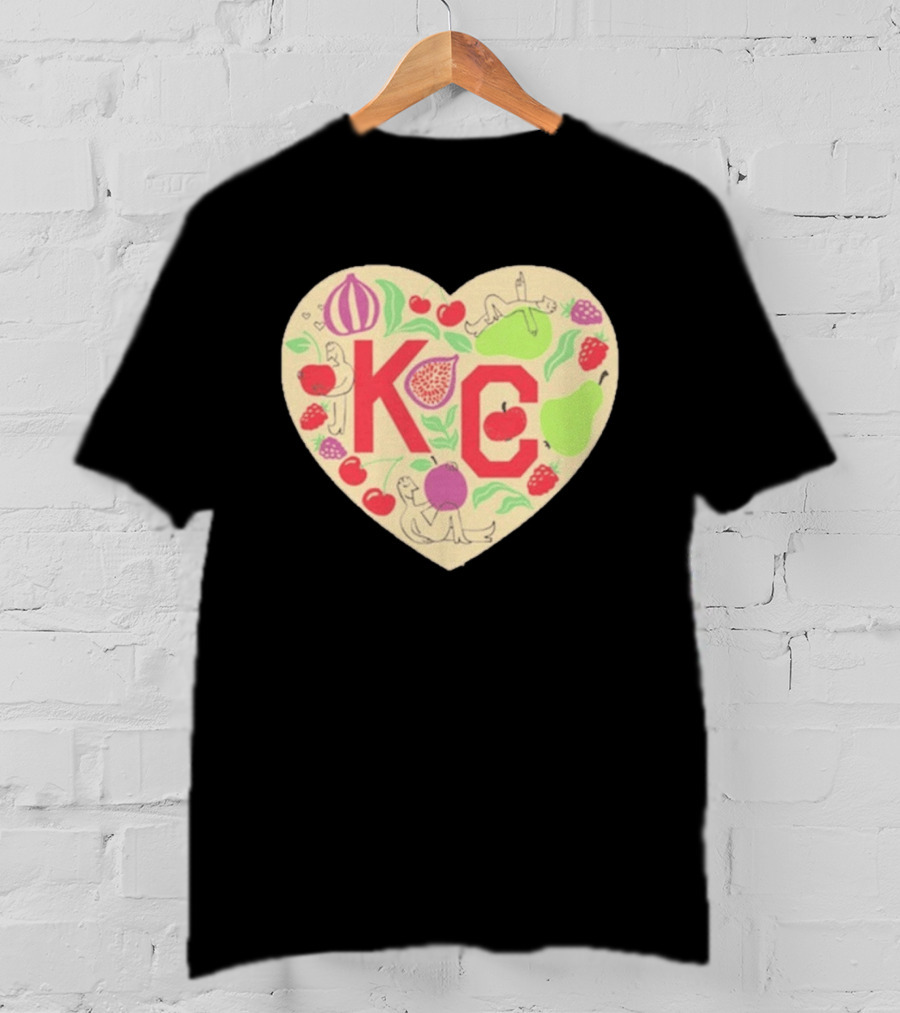 KC Heart Fruits And Figures Kansas City Giving Grove T-Shirt