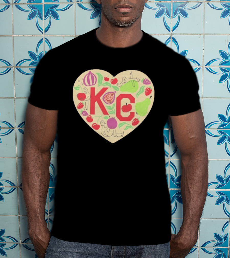 KC Heart Fruits And Figures Kansas City Giving Grove T-Shirt