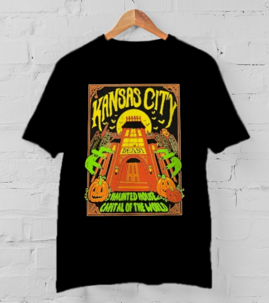 Kansas City Beast Haunted House Capital Of The World Halloween T-Shirt