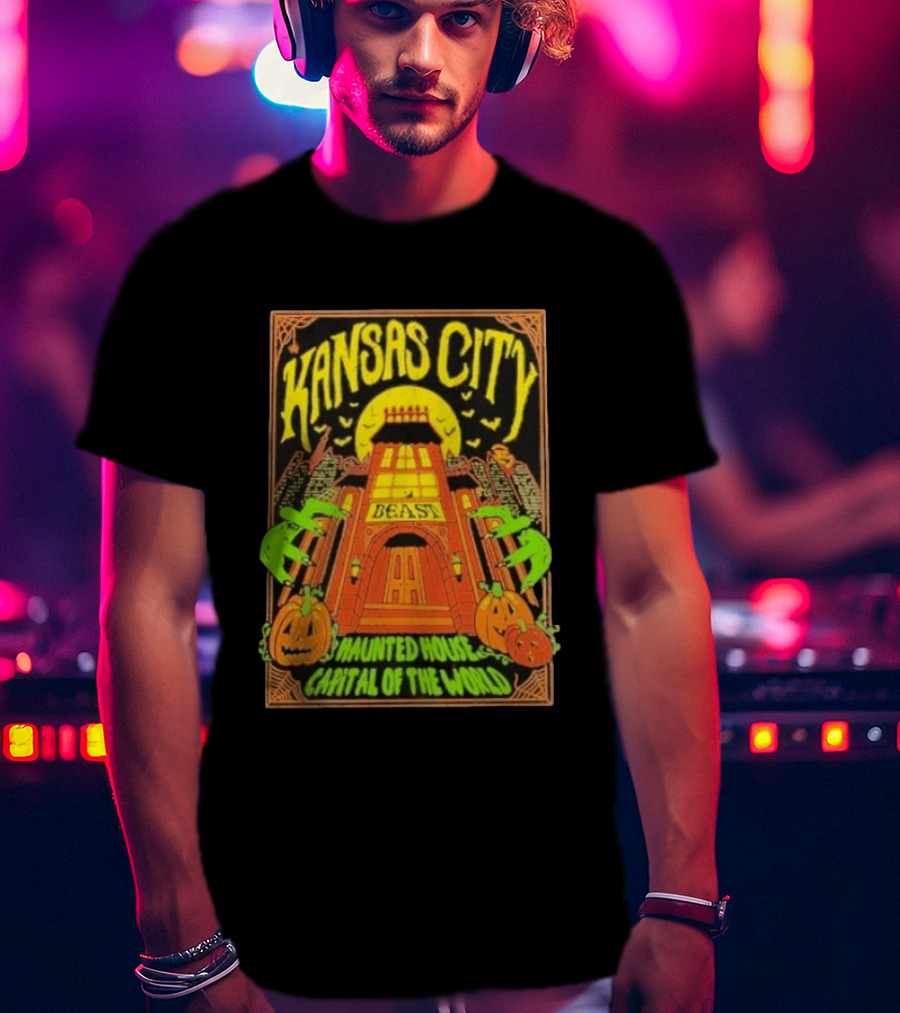 Kansas City Beast Haunted House Capital Of The World Halloween T-Shirt