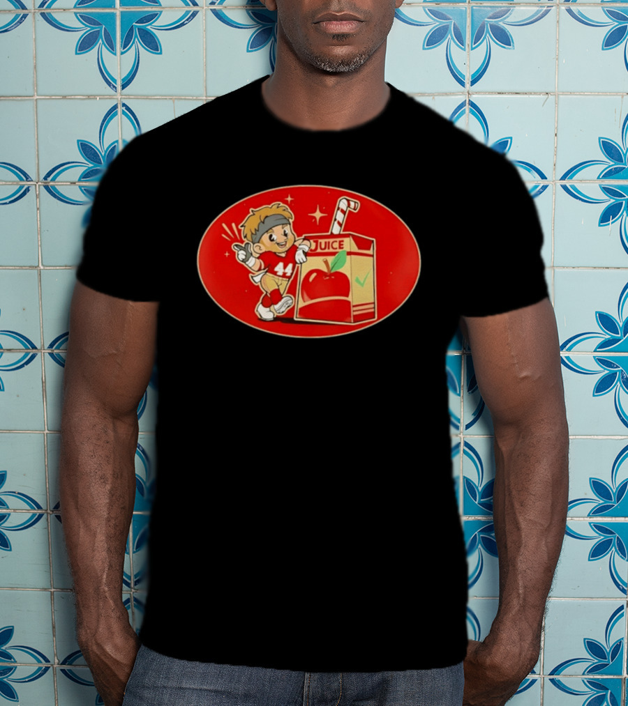 San Francisco 49ers Kyle Juszczyk Juice Box Cartoon 44 Football Player T-Shirt