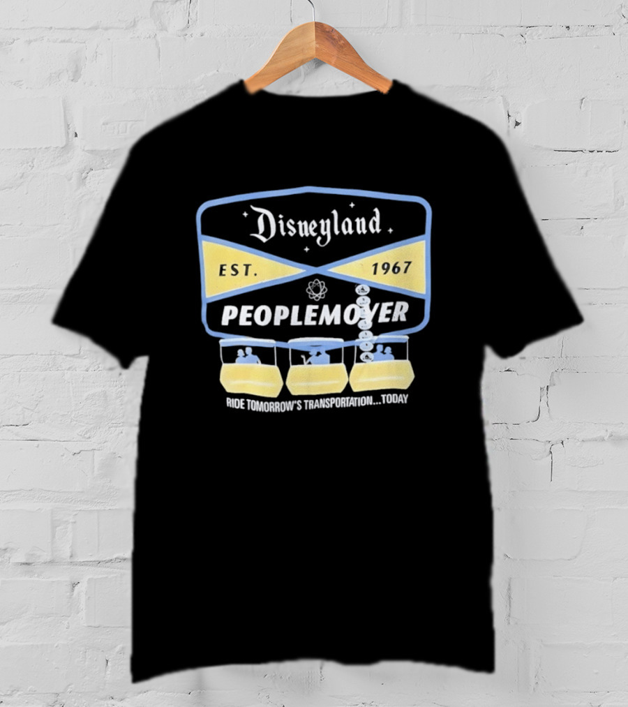 Disneyland PeopleMover EST 1967 Ride Tomorrow's Transportation Today T-Shirt