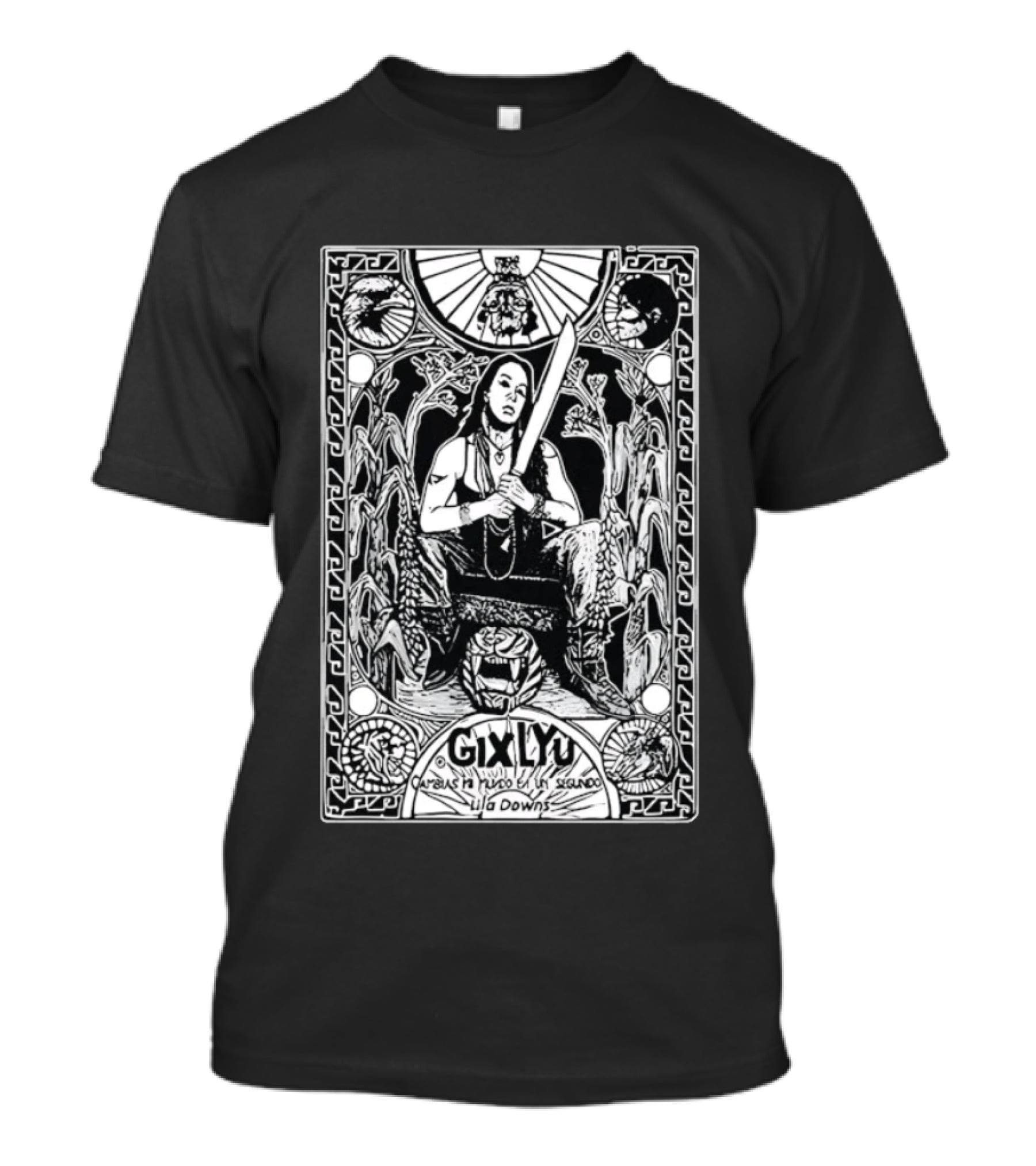 Lila Downs Gixlyu Cambias Mi Mundo En Un Segundo Aztec Warrior T-Shirt