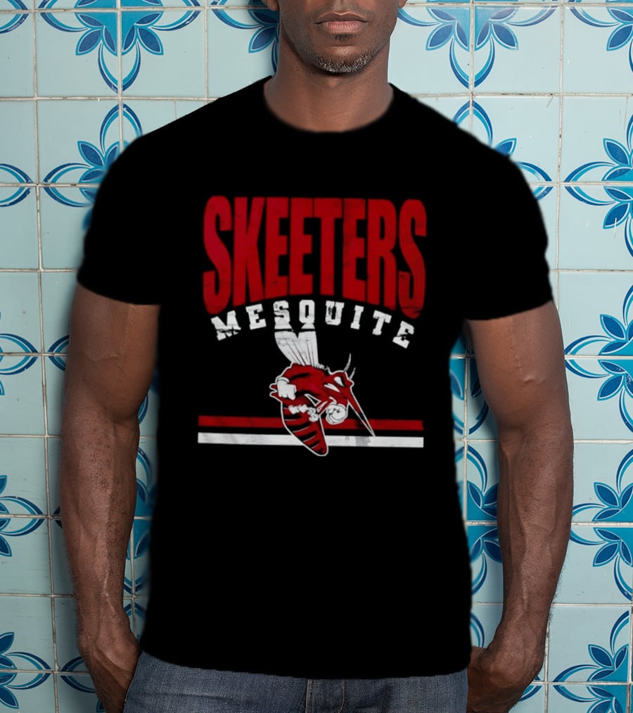 Mesquite Skeeters Distressed Baseball Texas T-Shirt