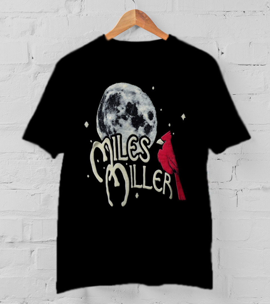 Miles Miller Cardinal Bird Moon Stars T-Shirt
