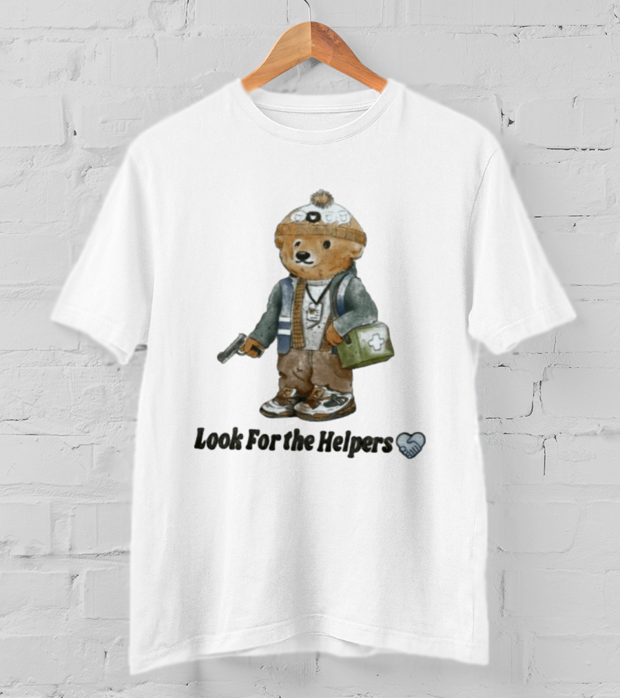 Bryan Bear Look For The Helpers Teddy With Winter Hat And First Aid Kit T-Shirt