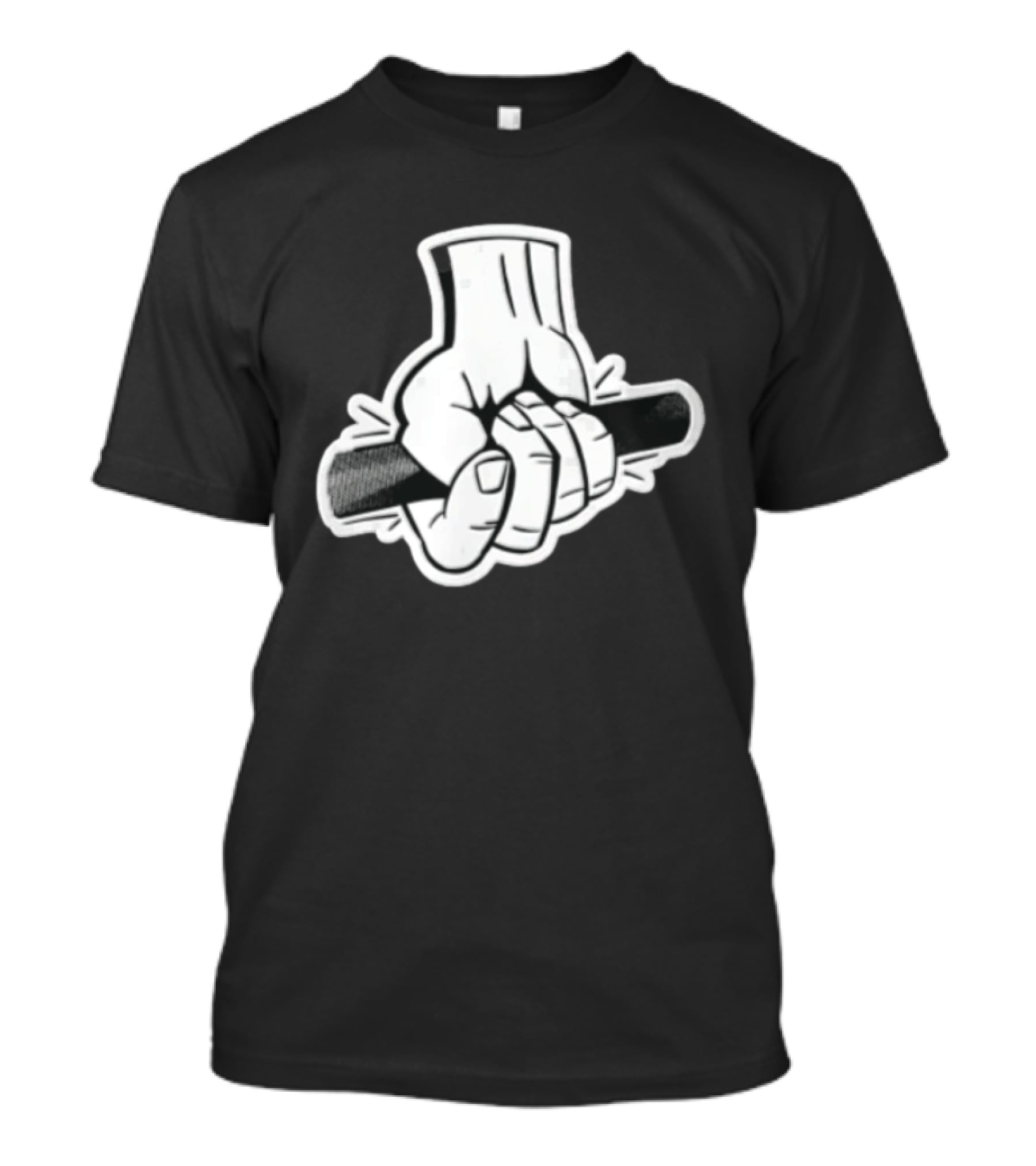 Hand Holding Black Bar T-Shirt