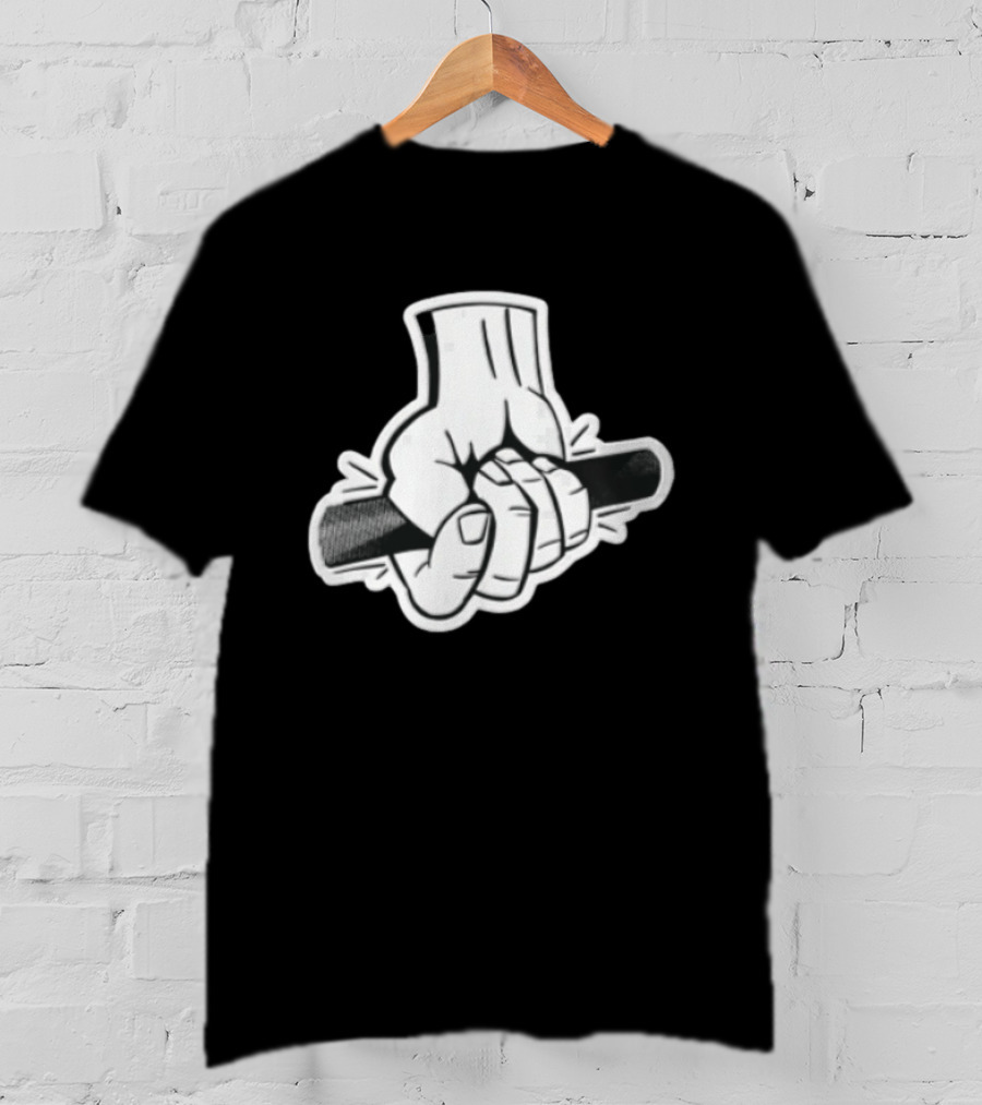 Hand Holding Black Bar T-Shirt