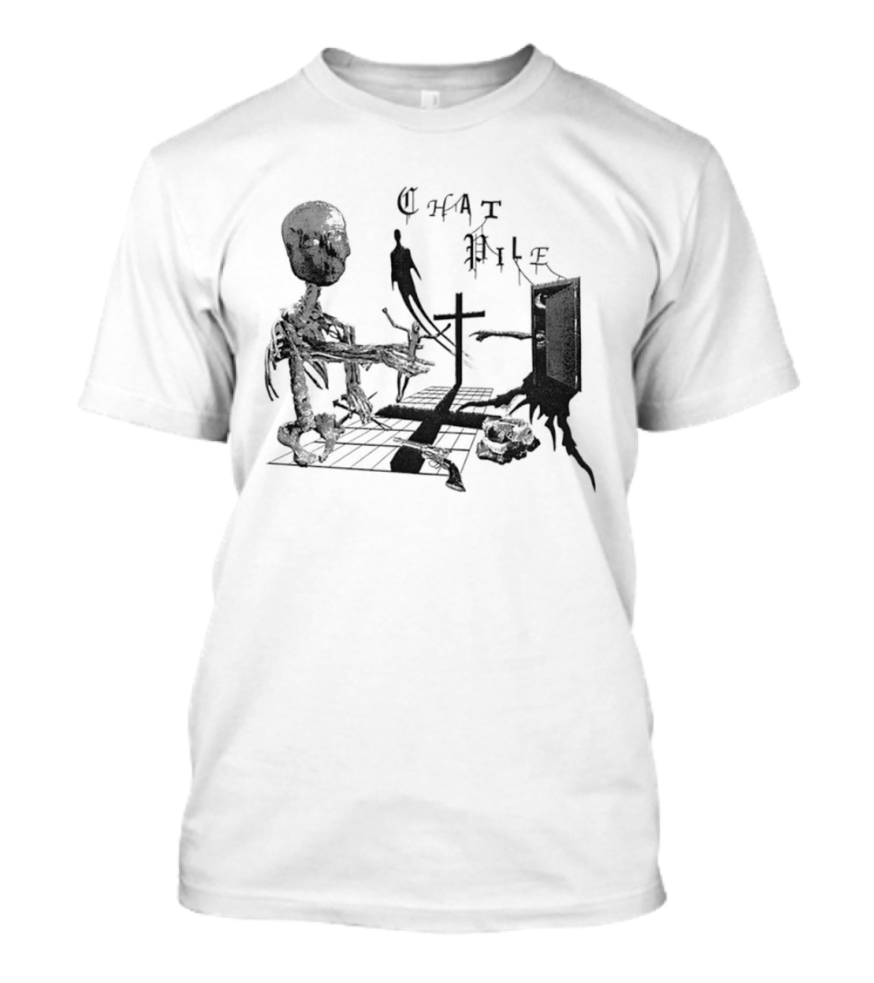 Chat Pile Band Noise Rock Sludge Metal Abstract T-Shirt