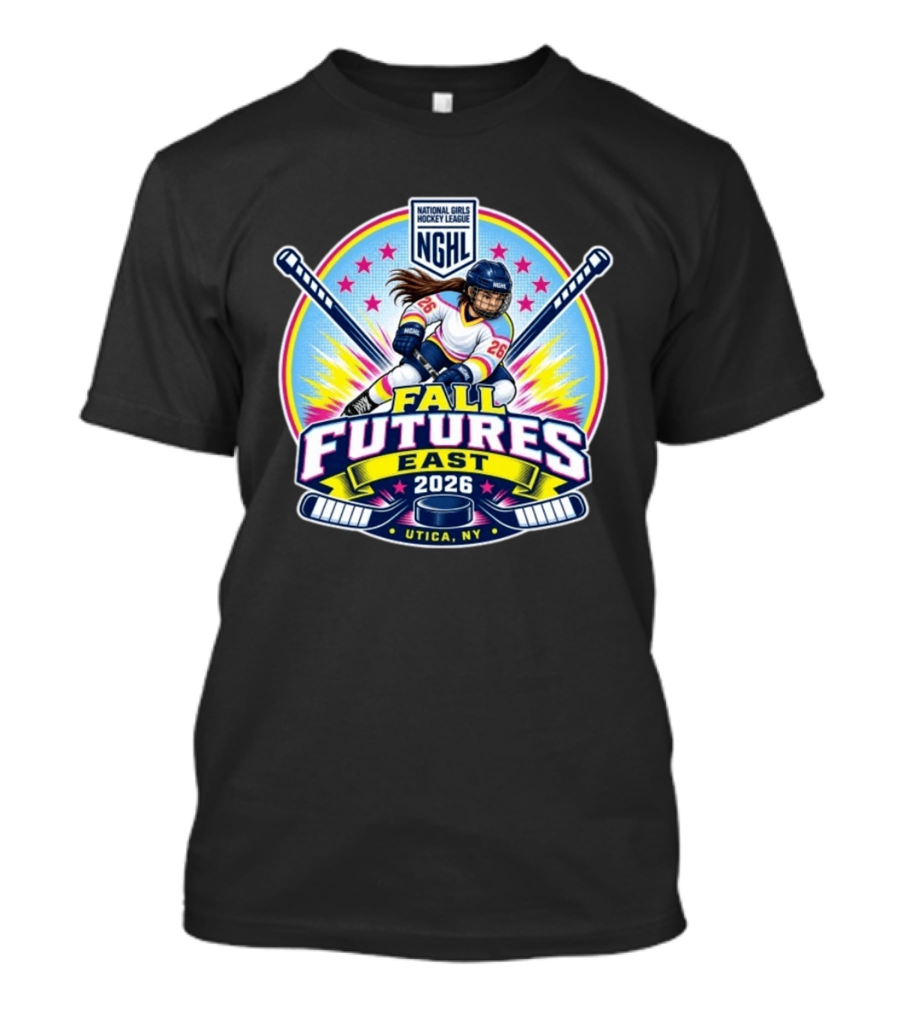 NGHL National Girls Hockey League Fall Classic Futures East 2026 Utica NY T-Shirt