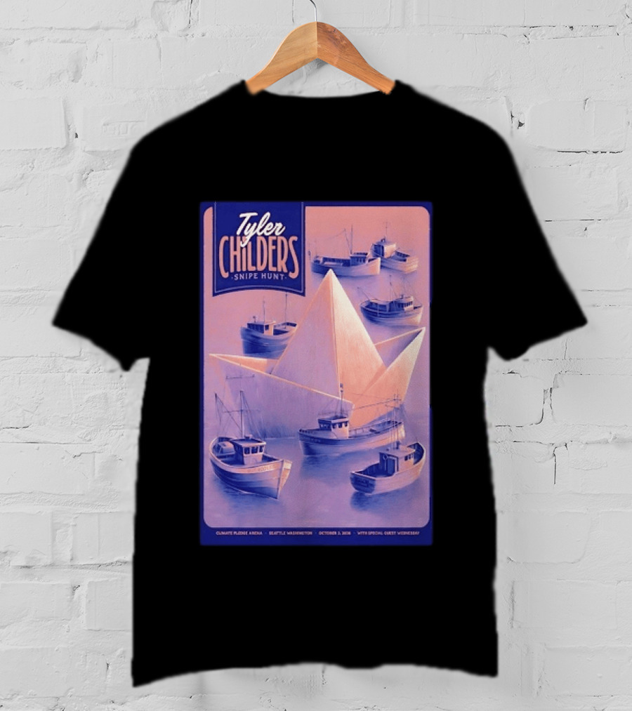 Tyler Childers Snipe Hunt Climate Pledge Arena Seattle Washington October 3 2026 With Special Guest Vermescal T-Shirt