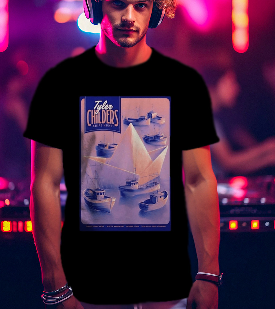 Tyler Childers Snipe Hunt Climate Pledge Arena Seattle Washington October 3 2026 With Special Guest Vermescal T-Shirt
