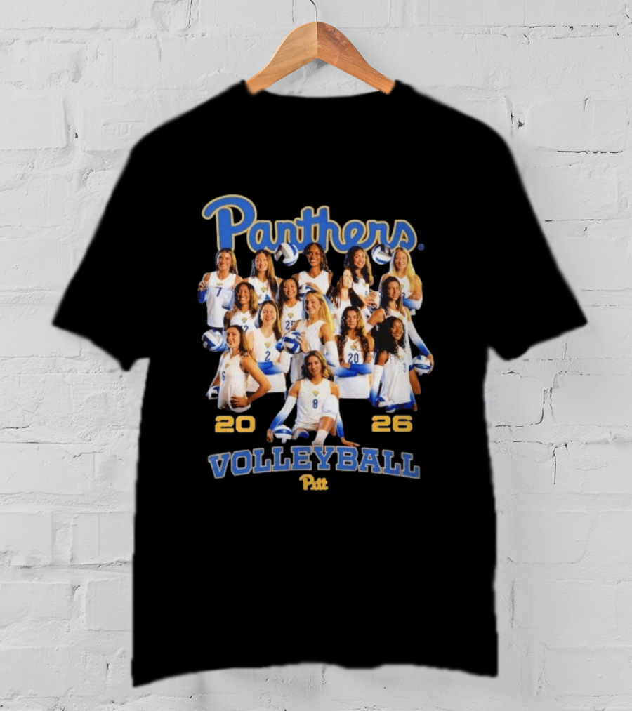 Panthers Pitt Volleyball 2026 Women's Team T-Shirt