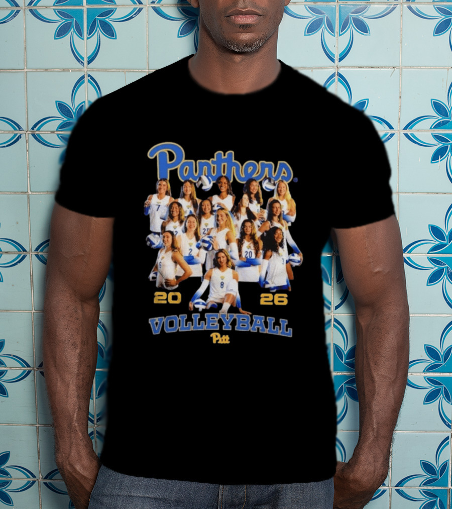 Panthers Pitt Volleyball 2026 Women's Team T-Shirt