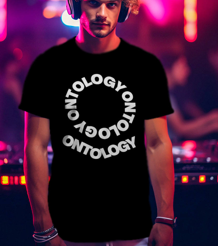 Pope Leo Wear Ontology Text Spiral T-Shirt
