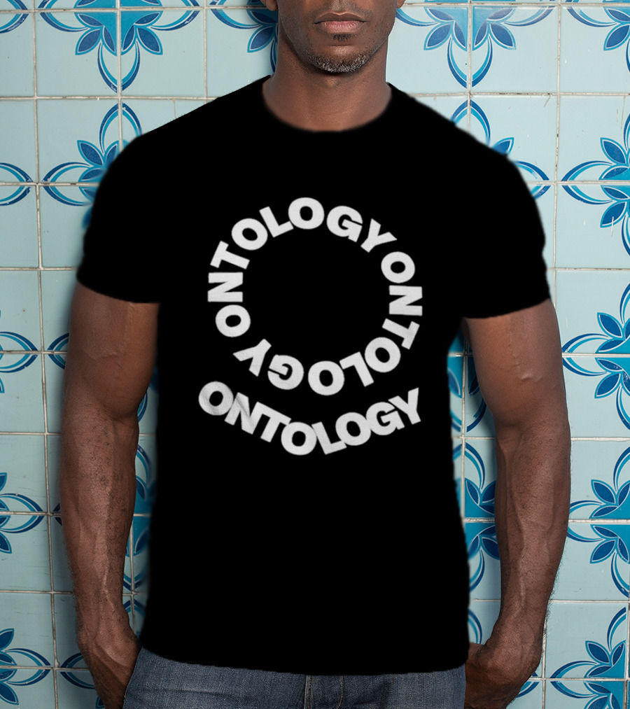 Pope Leo Wear Ontology Text Spiral T-Shirt