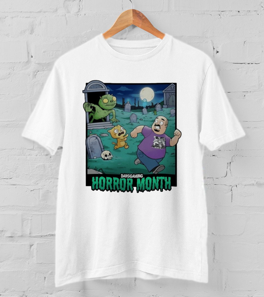 DansGaming Horror Month Twitch Streamer Graveyard Adventure T-Shirt