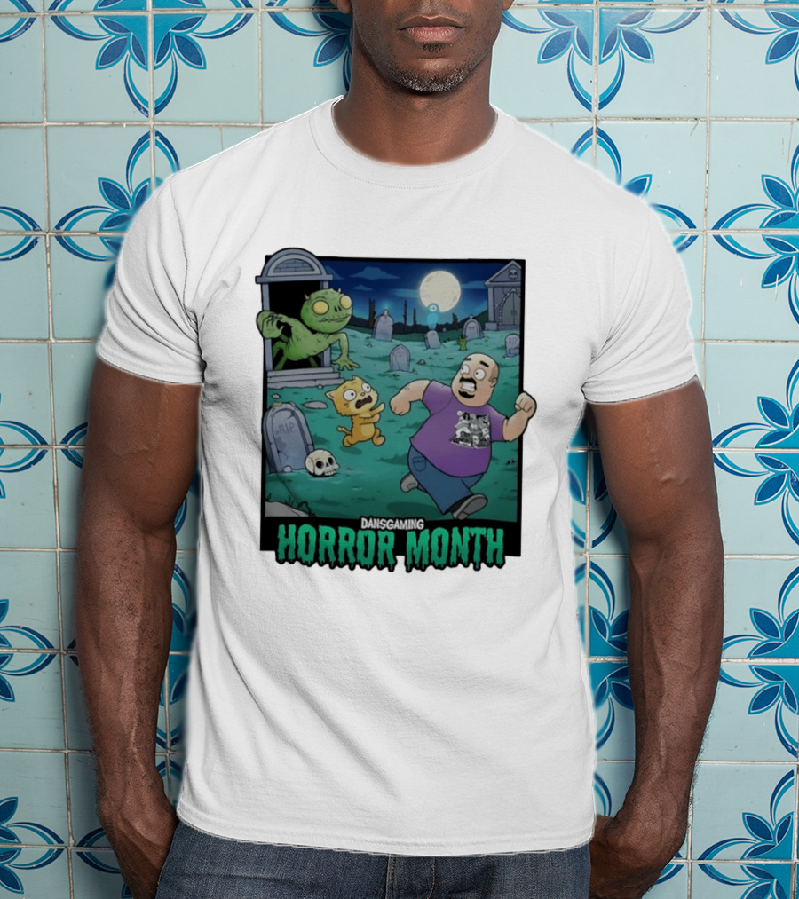 DansGaming Horror Month Twitch Streamer Graveyard Adventure T-Shirt