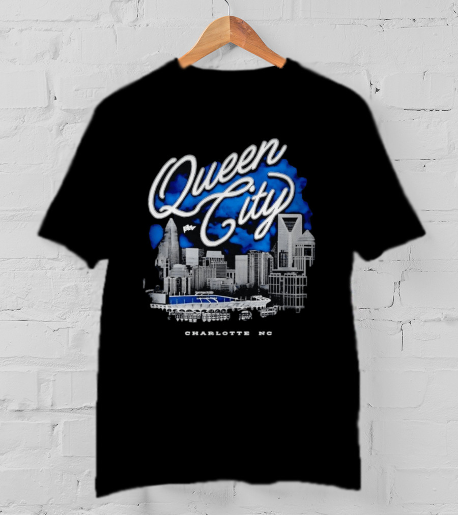 Queen City Charlotte NC Skyline CLT Urban View T-Shirt
