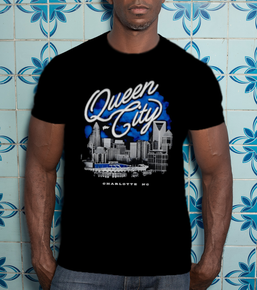 Queen City Charlotte NC Skyline CLT Urban View T-Shirt